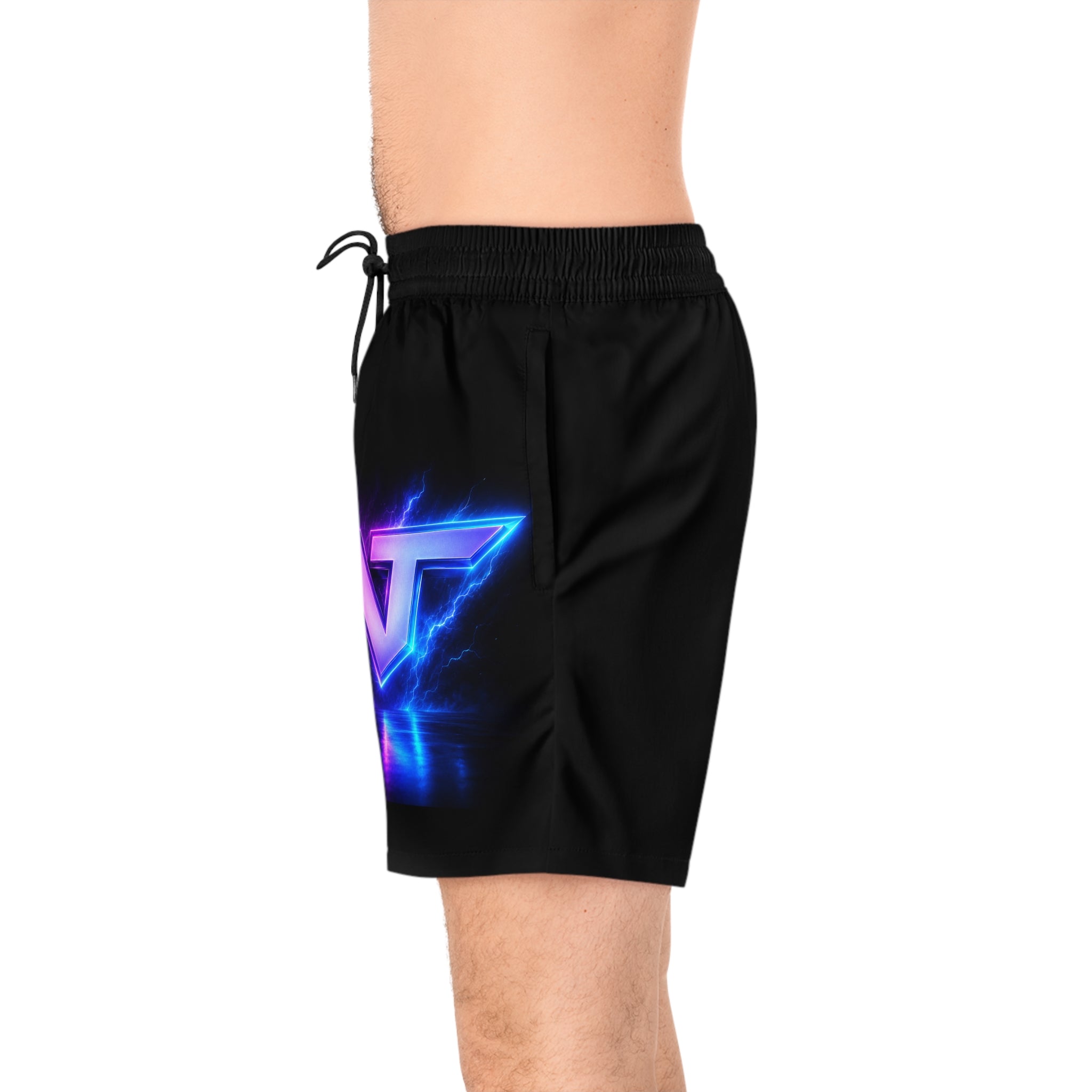 Swim Shorts with Neon NT Logo