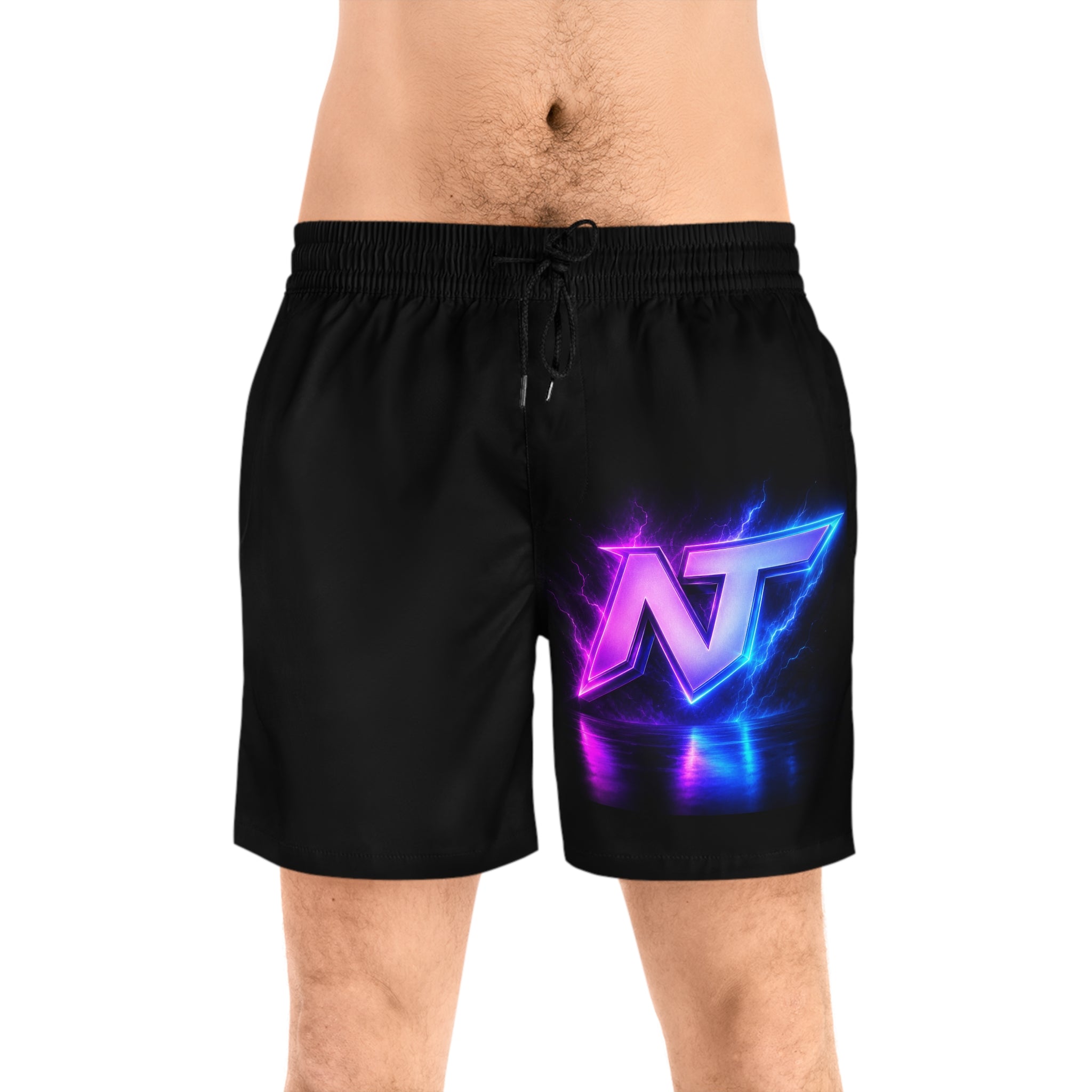 Swim Shorts with Neon NT Logo
