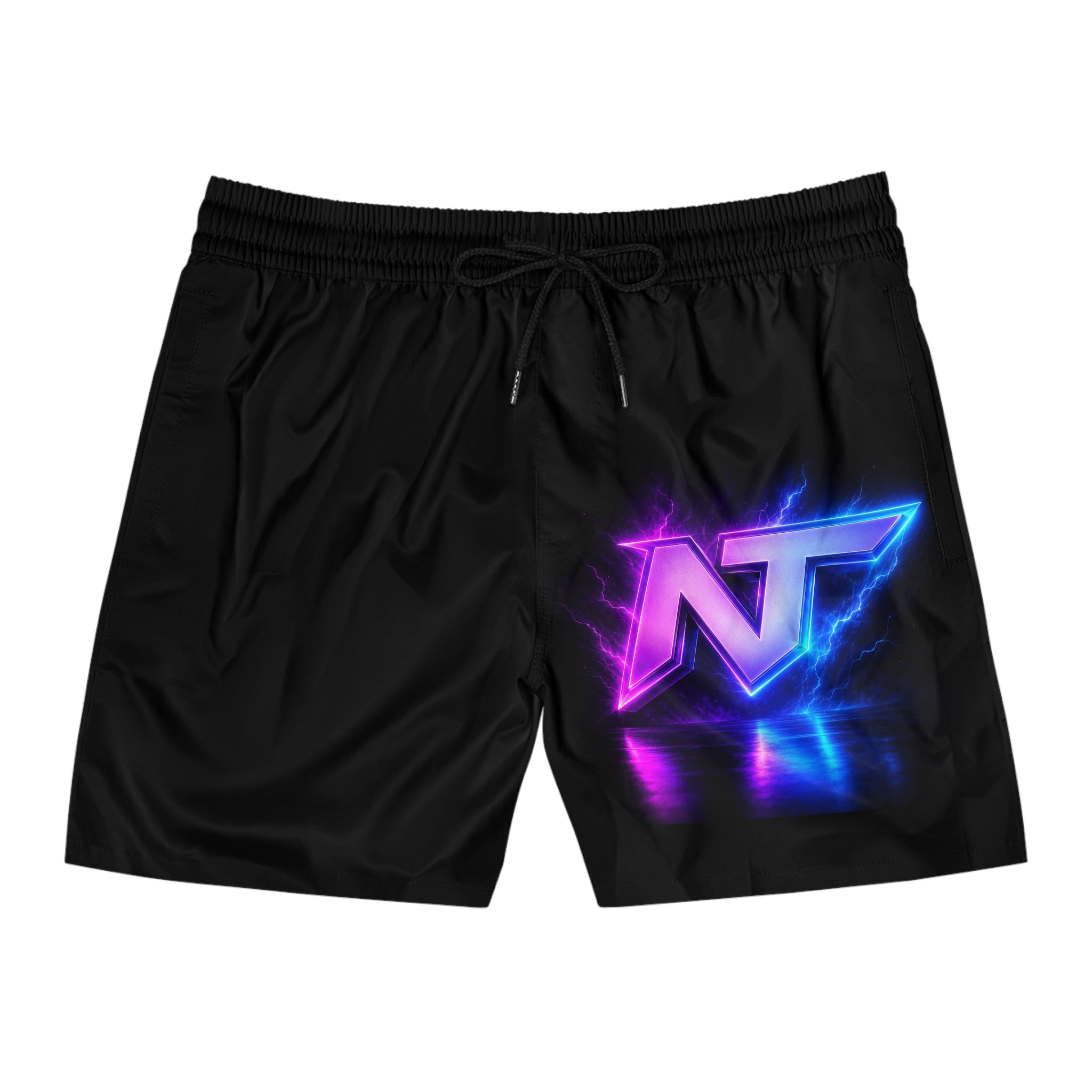 Swim Shorts with Neon NT Logo